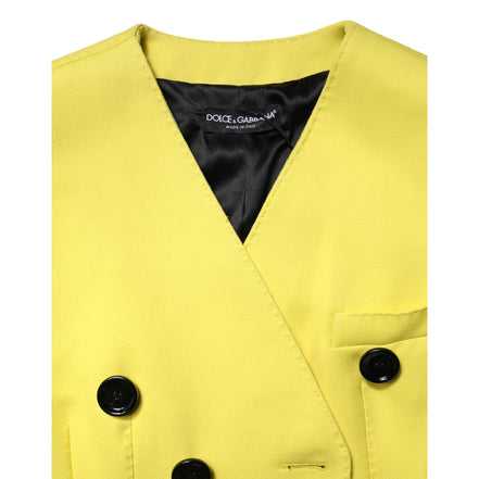 Trench doppiopetto giallo Dolce & Gabbana