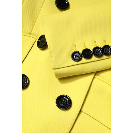 Trench doppiopetto giallo Dolce & Gabbana
