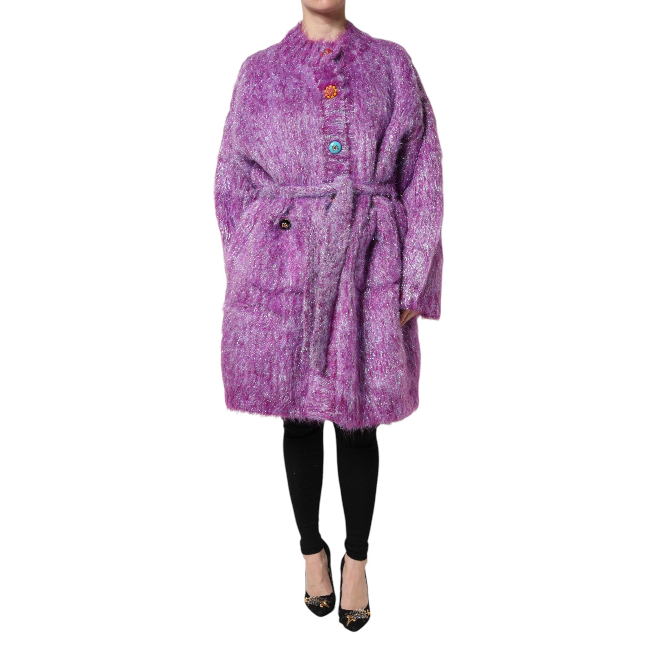 Veste Trench Dolce & Gabbana Violette à Boutons