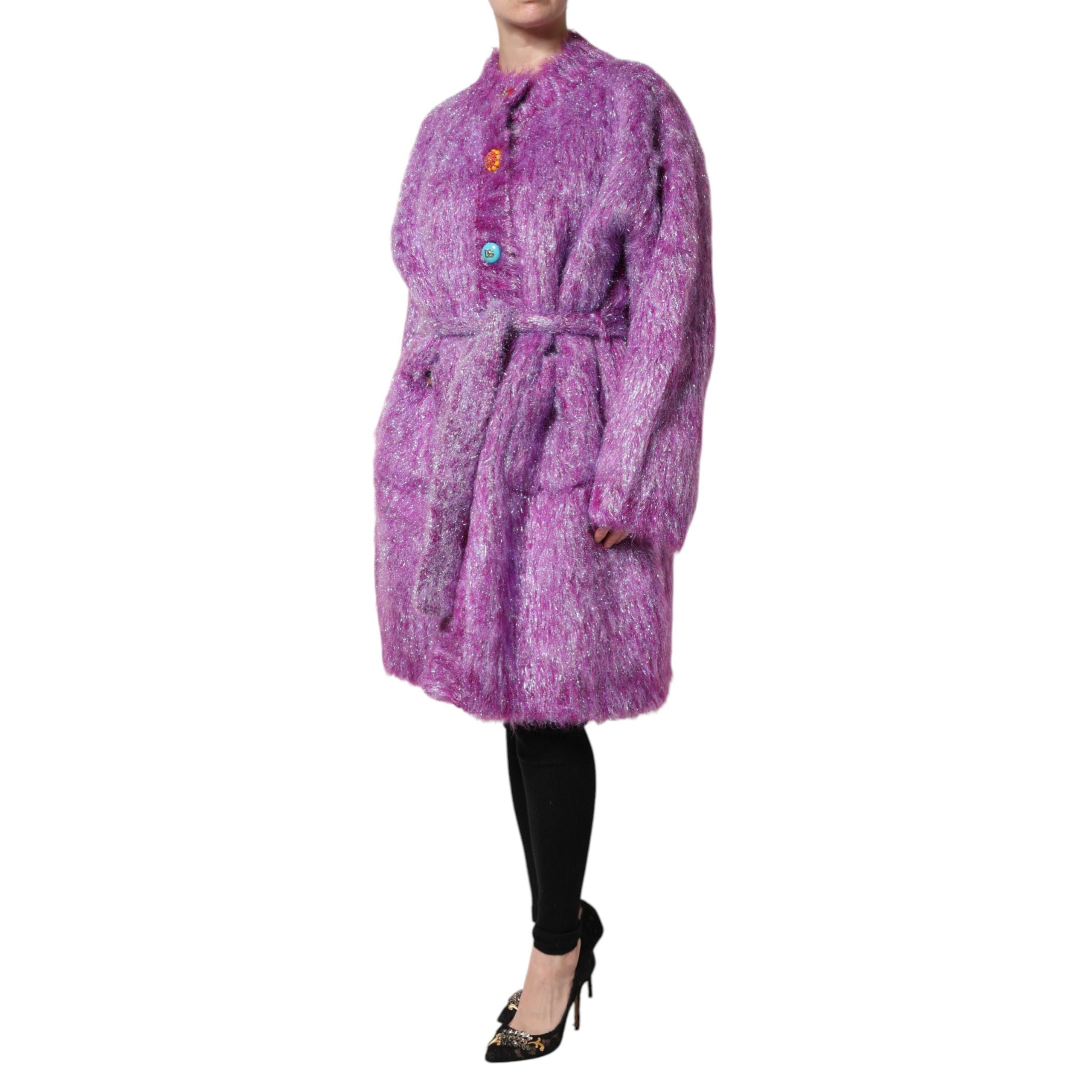 Veste Trench Dolce & Gabbana Violette à Boutons