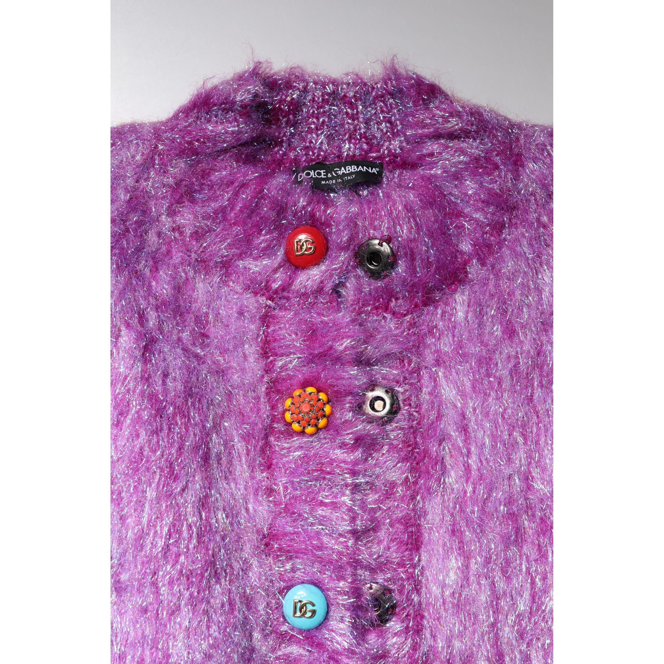 Veste Trench Dolce & Gabbana Violette à Boutons