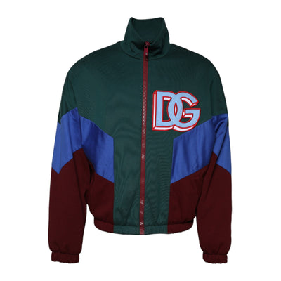 Giacca Full Zip Dolce & Gabbana in Cotone Multicolore con Logo