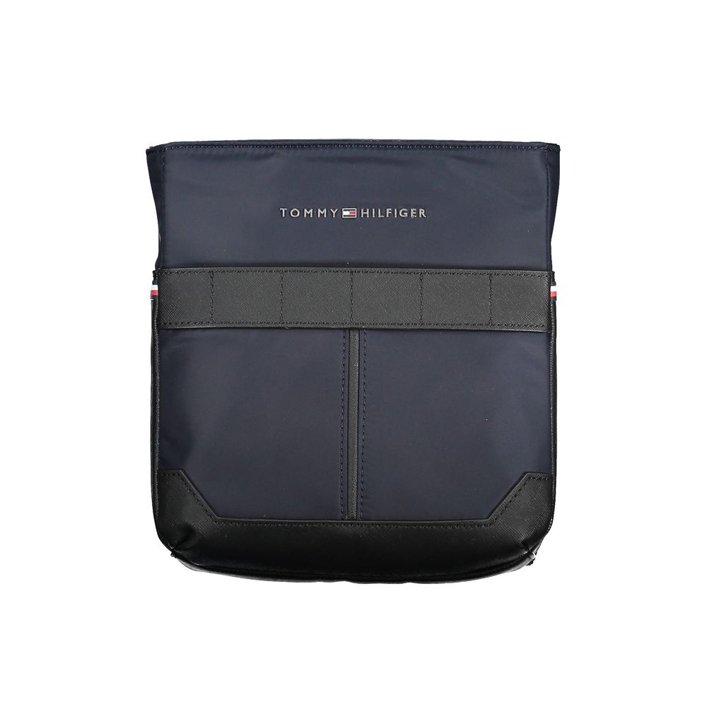 Borsa a tracolla da uomo Tommy Hilfiger in poliuretano blu