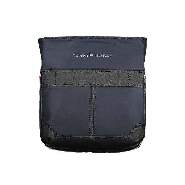 Borsa a tracolla da uomo Tommy Hilfiger in poliuretano blu