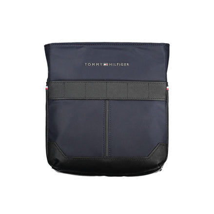 Borsa a tracolla da uomo Tommy Hilfiger in poliuretano blu