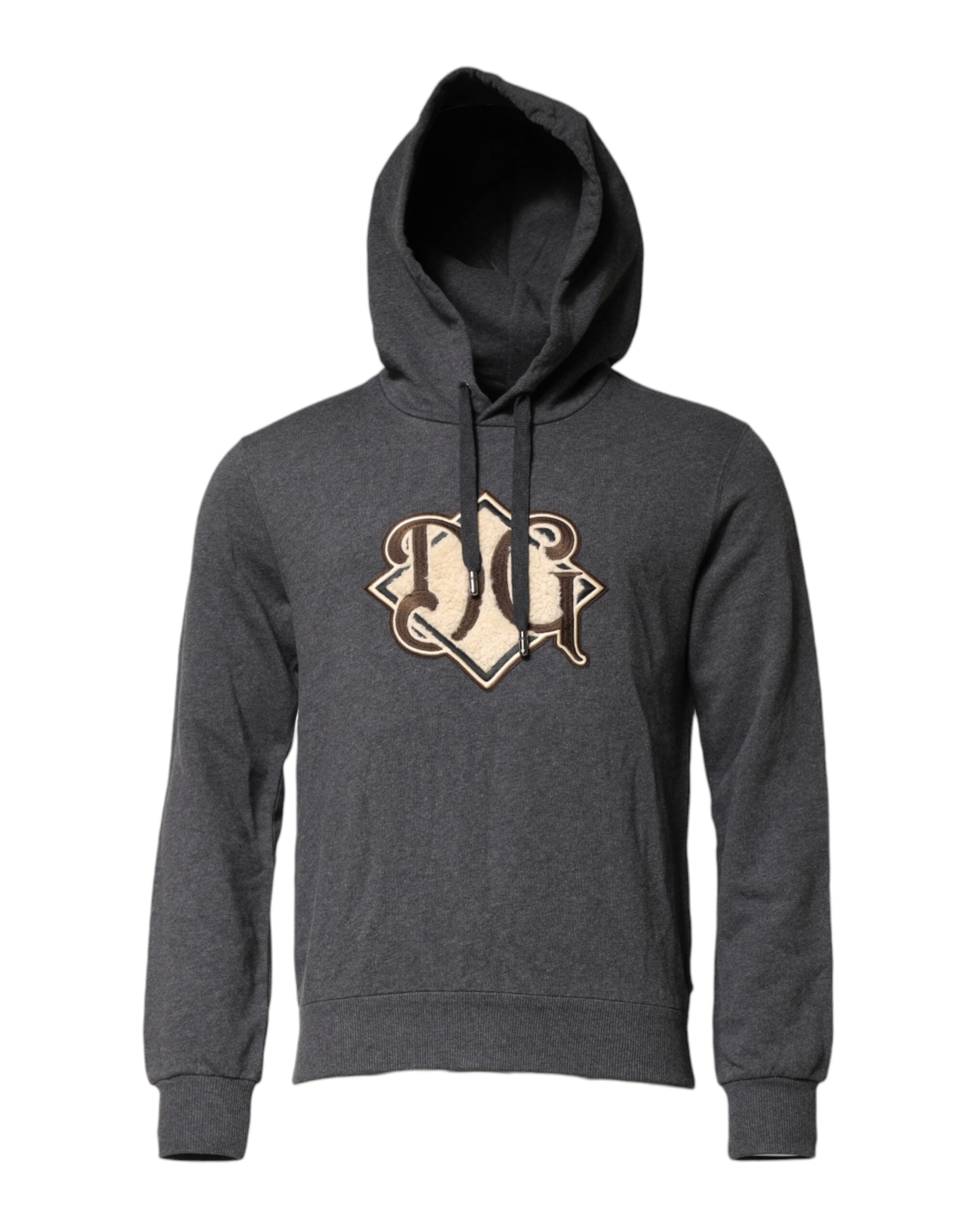 Dolce & Gabbana Gray Cotton Hooded Sweatshirt