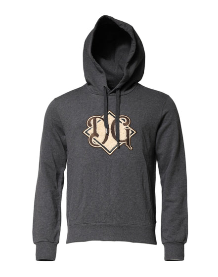 Dolce & Gabbana Gray Cotton Hooded Sweatshirt