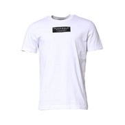 T-shirt Girocollo Dolce & Gabbana in Cotone Bianco con Patch Logo