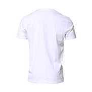 T-shirt Girocollo Dolce & Gabbana in Cotone Bianco con Patch Logo