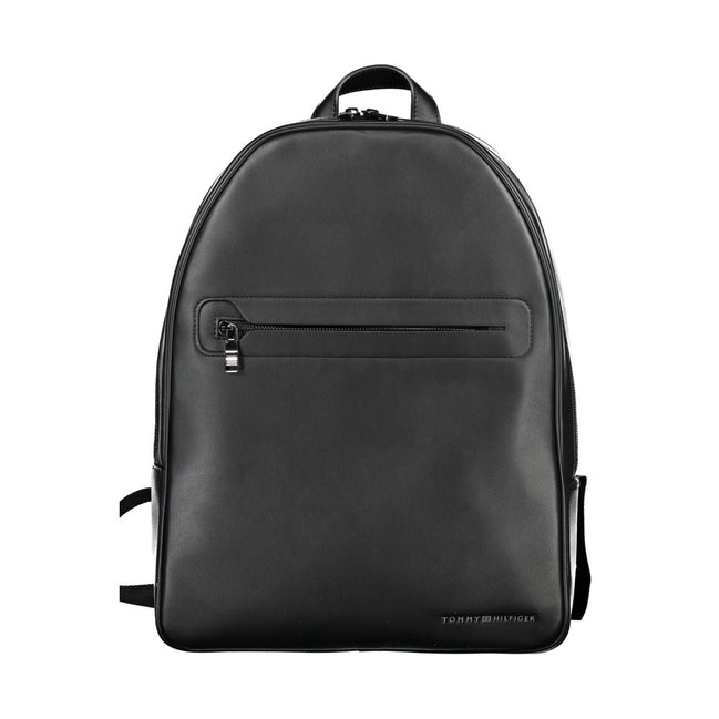 Zaino da uomo Tommy Hilfiger in poliuretano nero