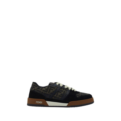 Fendi Multicolor Calf Leather Low Top Sneakers - Men