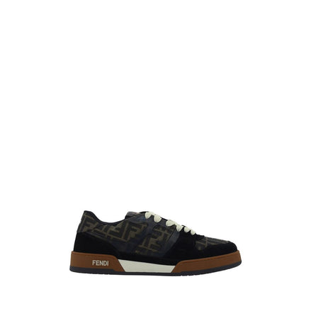 Fendi Multicolor Calf Leather Low Top Sneakers - Men