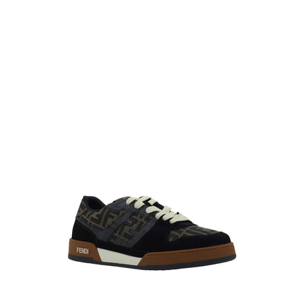 Fendi Multicolor Calf Leather Low Top Sneakers - Men