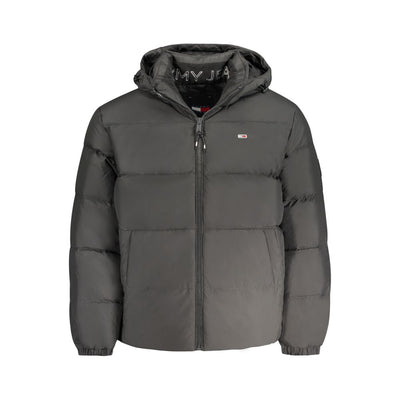 Giacca da uomo Tommy Hilfiger in poliestere nero