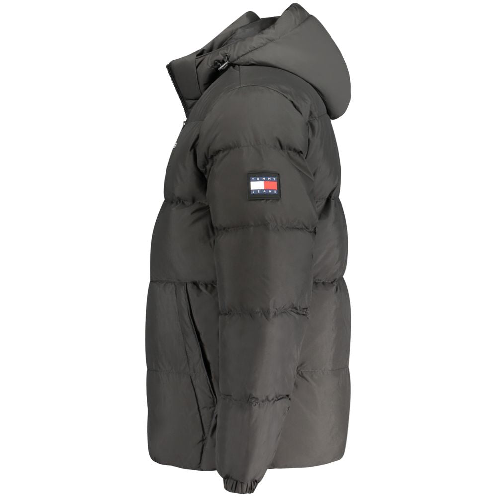 Giacca da uomo Tommy Hilfiger in poliestere nero