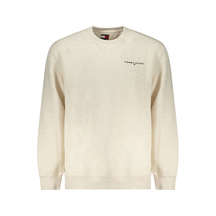 Felpa da uomo in cotone beige Tommy Hilfiger