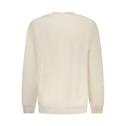 Felpa da uomo in cotone beige Tommy Hilfiger