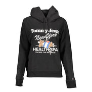 Felpa con cappuccio da donna Tommy Hilfiger in cotone nero