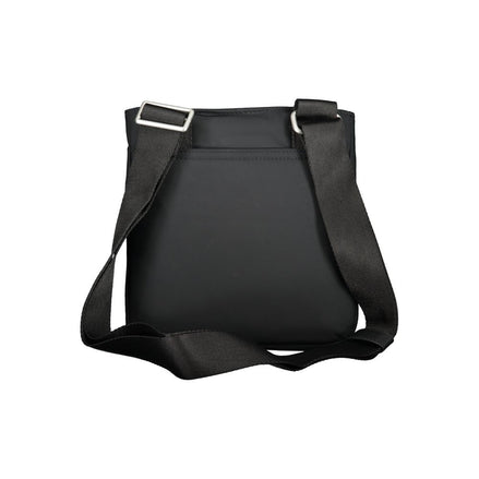 Borsa a spalla da donna Tommy Hilfiger in poliuretano nero