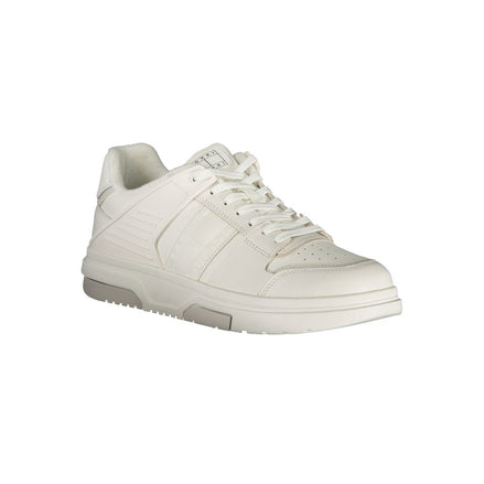 Tommy Hilfiger Bianco Poliuretano Scarpa da Ginnastica Uomo