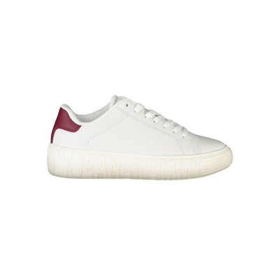 Baskets en cuir blanc Tommy Hilfiger pour femme