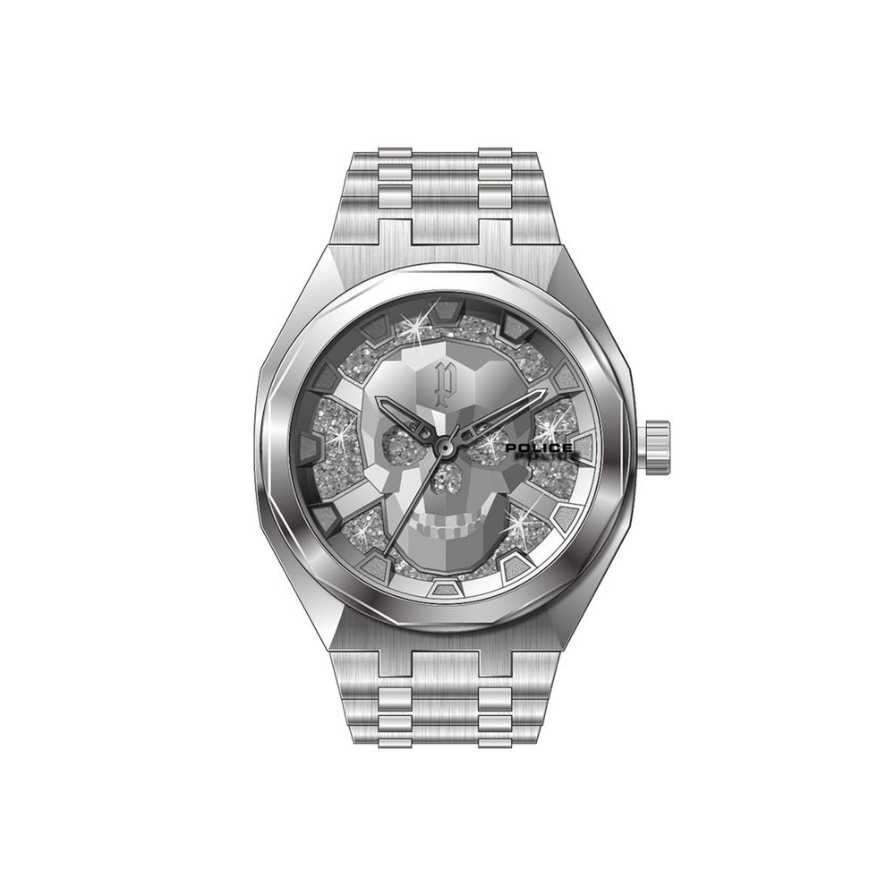 Montre habillée Police en acier inoxydable argenté