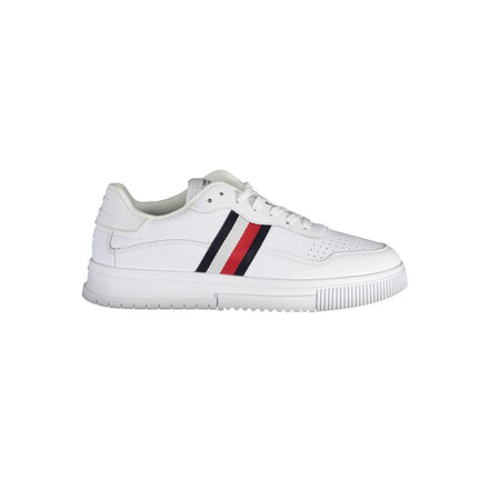 Tommy Hilfiger White Leather Sneakers