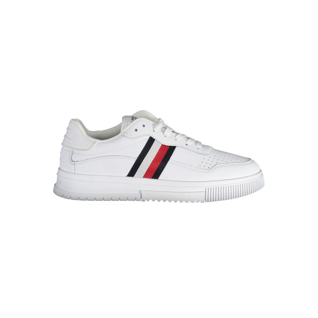 Tommy Hilfiger White Leather Sneakers