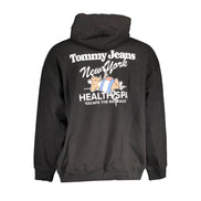 Tommy Hilfiger « Sweat-shirt noir en coton pour homme »