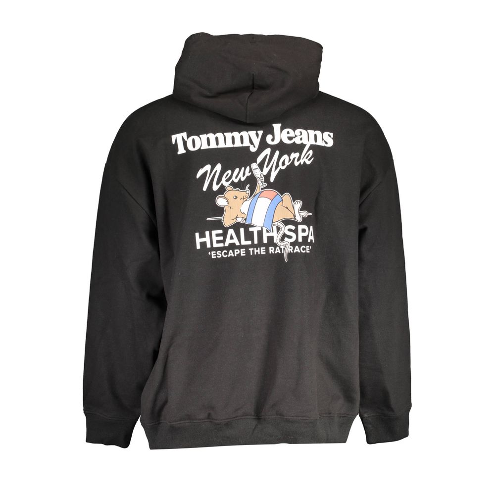 Tommy Hilfiger « Sweat-shirt noir en coton pour homme »