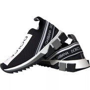 Chaussures Baskets Dolce & Gabbana Sorrento Noir Blanc à Enfiler
