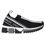 Chaussures Baskets Dolce & Gabbana Sorrento Noir Blanc à Enfiler