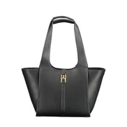 Borsa a Mano da Donna Tommy Hilfiger in Poliuretano Nera