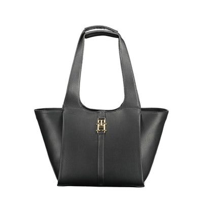 Sac à main pour femme en polyuréthane noir Tommy Hilfiger
