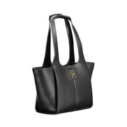 Borsa a Mano da Donna Tommy Hilfiger in Poliuretano Nera