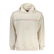 Felpa con cappuccio Tommy Hilfiger da uomo in cotone beige
