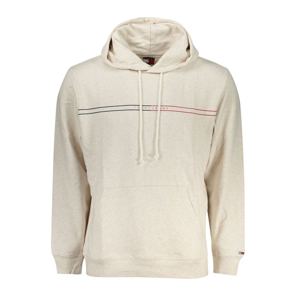 Felpa con cappuccio Tommy Hilfiger da uomo in cotone beige