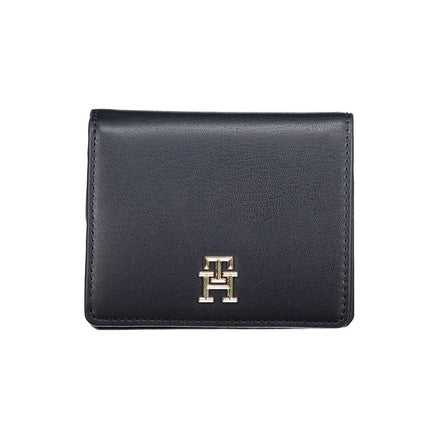 Portefeuille femme en polyuréthane bleu Tommy Hilfiger