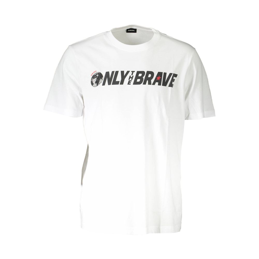 Diesel White Cotton T-Shirt