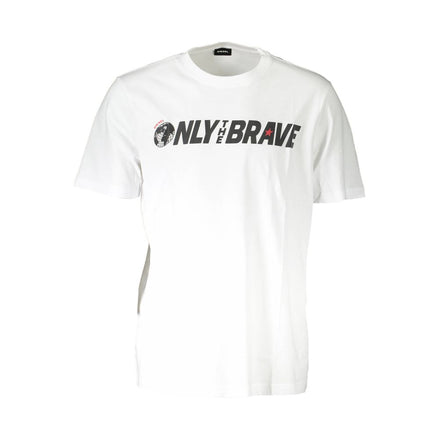 Diesel White Cotton T-Shirt