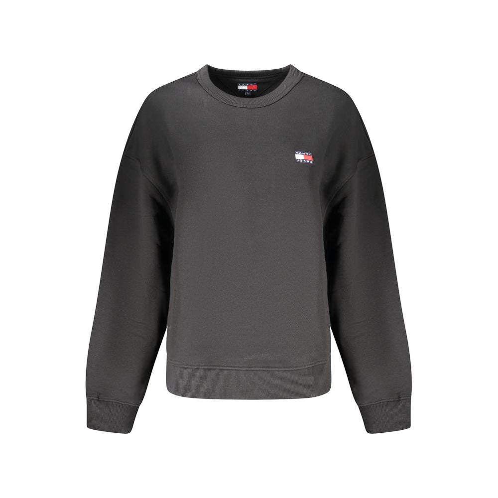 Sweat-shirt Tommy Hilfiger noir en coton pour femme