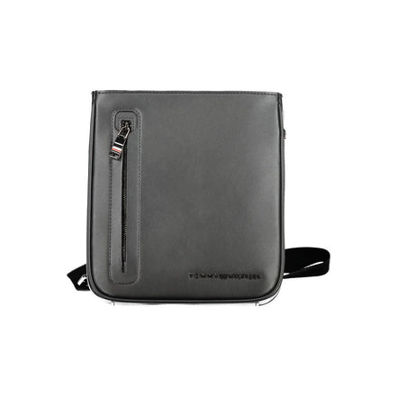 Borsa a tracolla da uomo Tommy Hilfiger in poliuretano nero