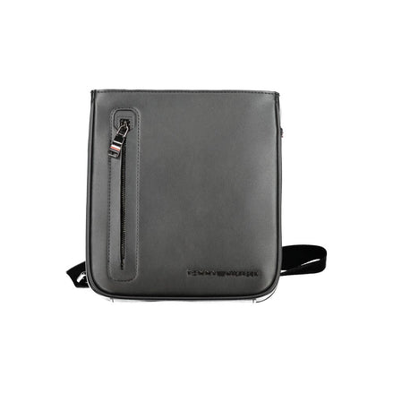 Borsa a tracolla da uomo Tommy Hilfiger in poliuretano nero
