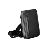 Borsa a tracolla da uomo Tommy Hilfiger in poliuretano nero