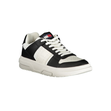 Tommy Hilfiger Black Leather Sneakers