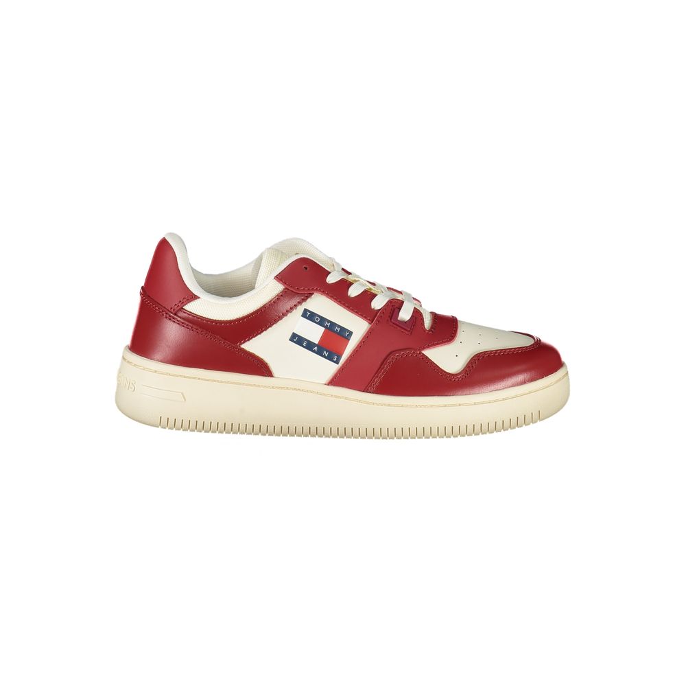 Tommy Hilfiger Red Leather Sneaker