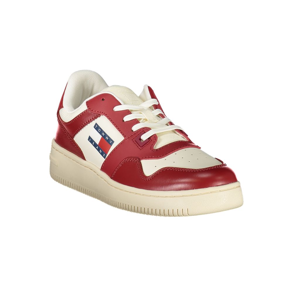 Tommy Hilfiger Red Leather Sneaker