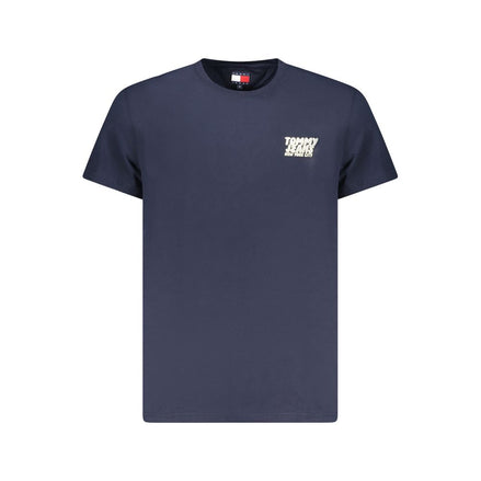 T-shirt da uomo Tommy Hilfiger in cotone blu