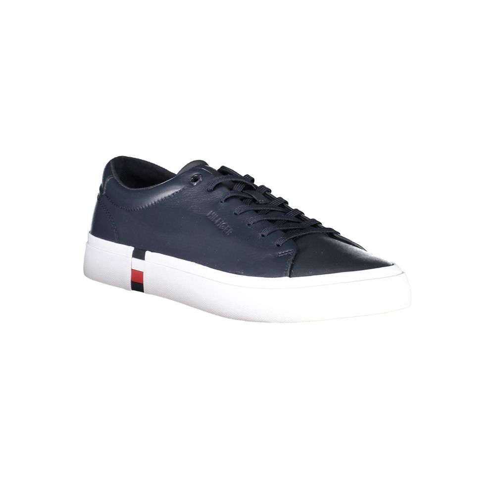 Sneaker da uomo Tommy Hilfiger in pelle blu