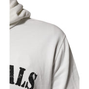 Sweat à capuche Dolce & Gabbana en coton blanc avec imprimé DG ROYAL